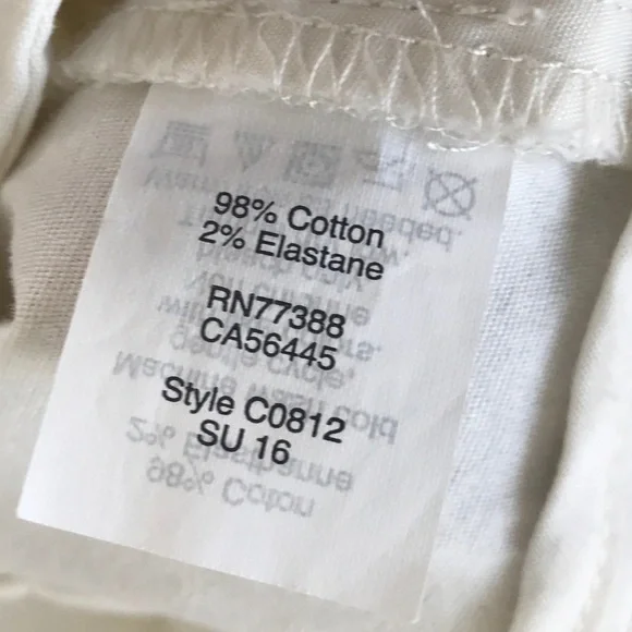 J. Crew Frankie off white stretch walking shorts - Picture 9 of 10